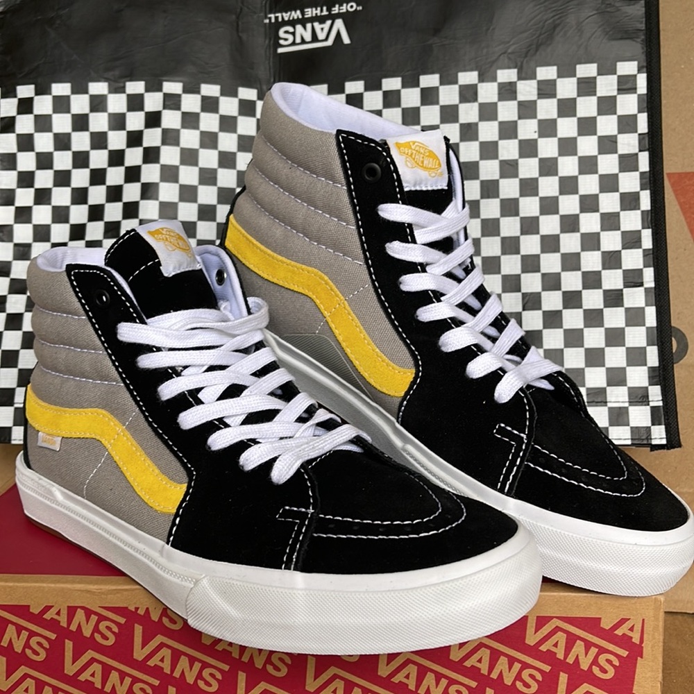 Vans BMX Sk8-Hi Black/Grey/Gold Men’s sneakers - Picture 5 of 16